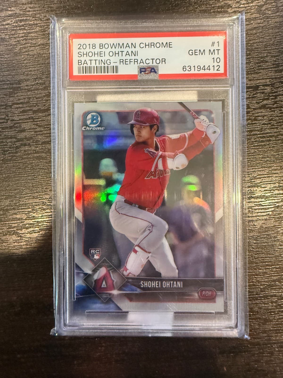 Out of 499 - 2018 Bowman Chrome - Base Shohei Ohtani #1 Batting (RC)
