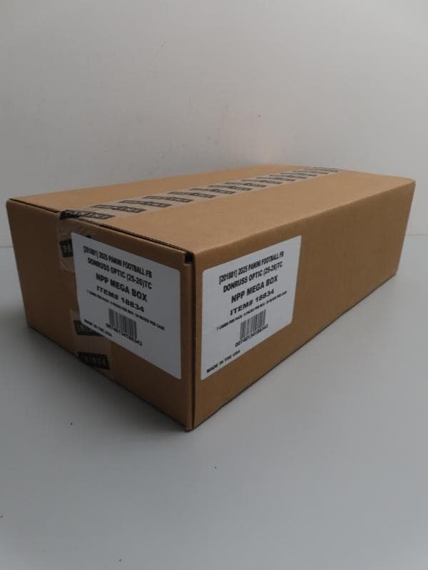 2025 Panini Donruss Optic NFL Football Factory Sealed 20 Mega Box Case