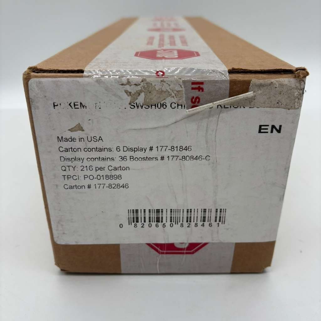 Pokemon TCG Sword & Shield Chilling Reign Booster 6-Box Case SEALED SWSH06