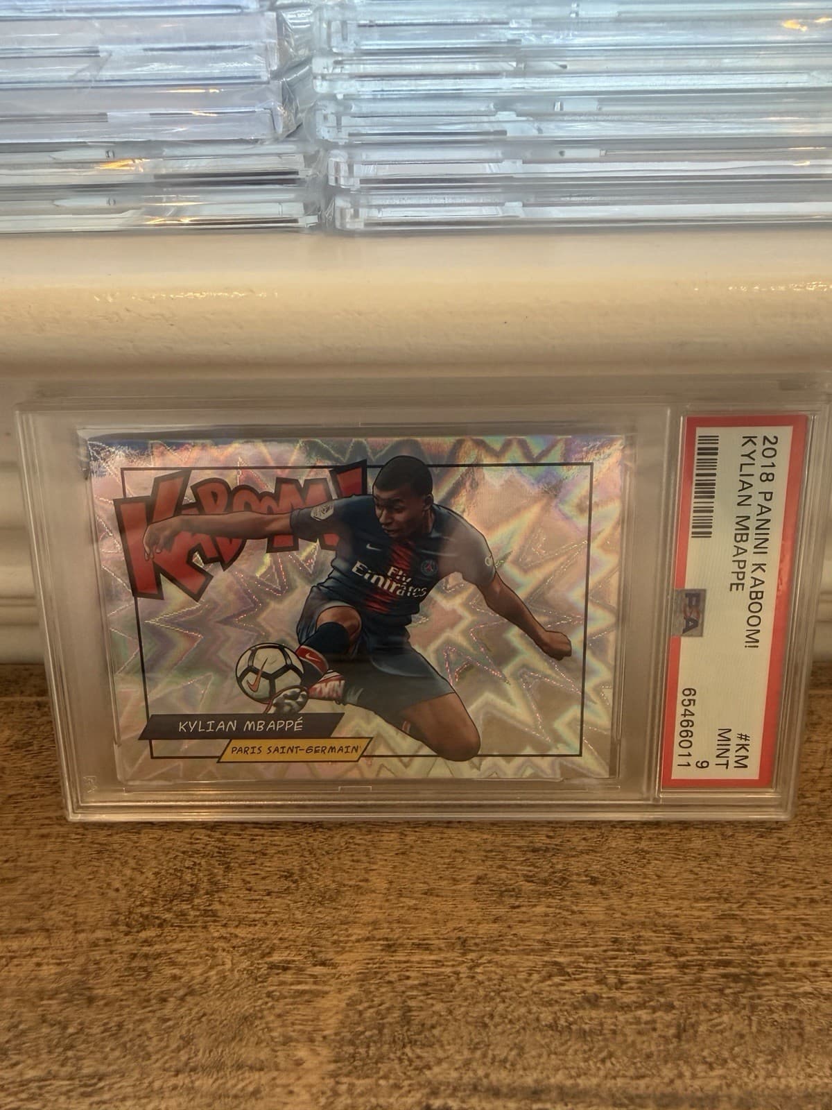 2018 Panini Kaboom! Kylian Mbappe SP #K-KM PSA 9 Rookie RC PSG