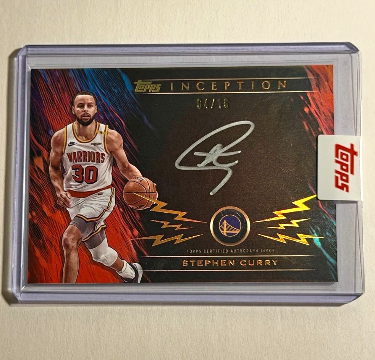 Topps 2025-26 Inception Stephen Curry Silver Signings Auto /16 Warriors sealed🔥