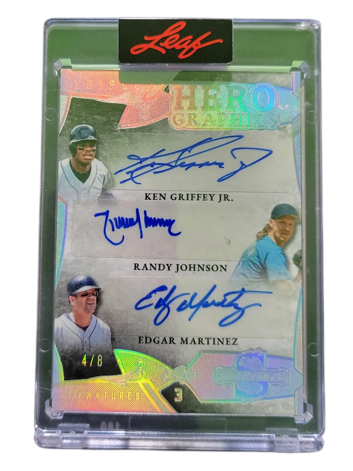 2025 Leaf Spectacular Hero Ken Griffey Jr. Johnson Edgar Martinez #H3-3 4/8