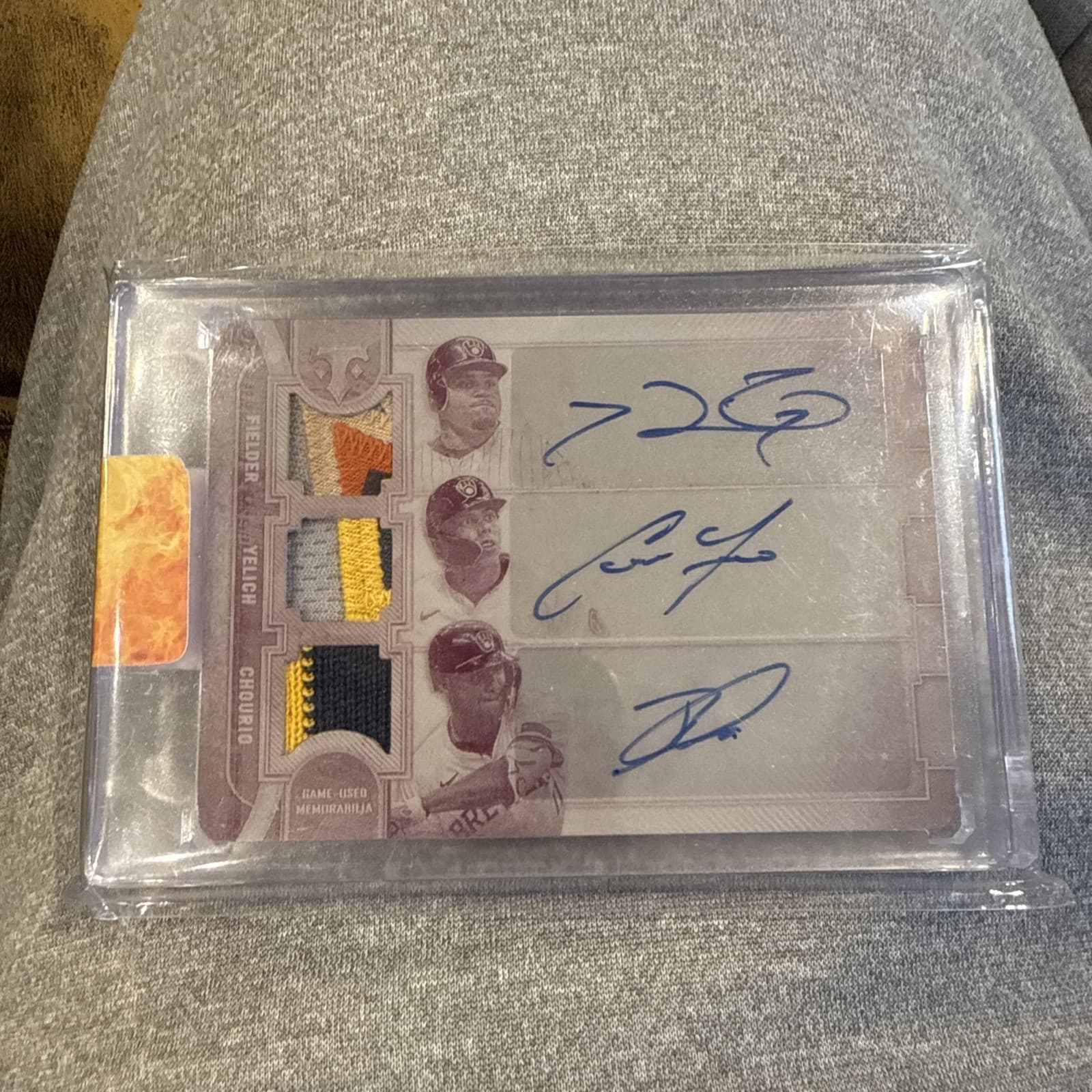 2024 Triple Threads BREWERS 1/1 TRIPLE RELIC  AUTO Fielder, Yelich, Chourio RC🔥