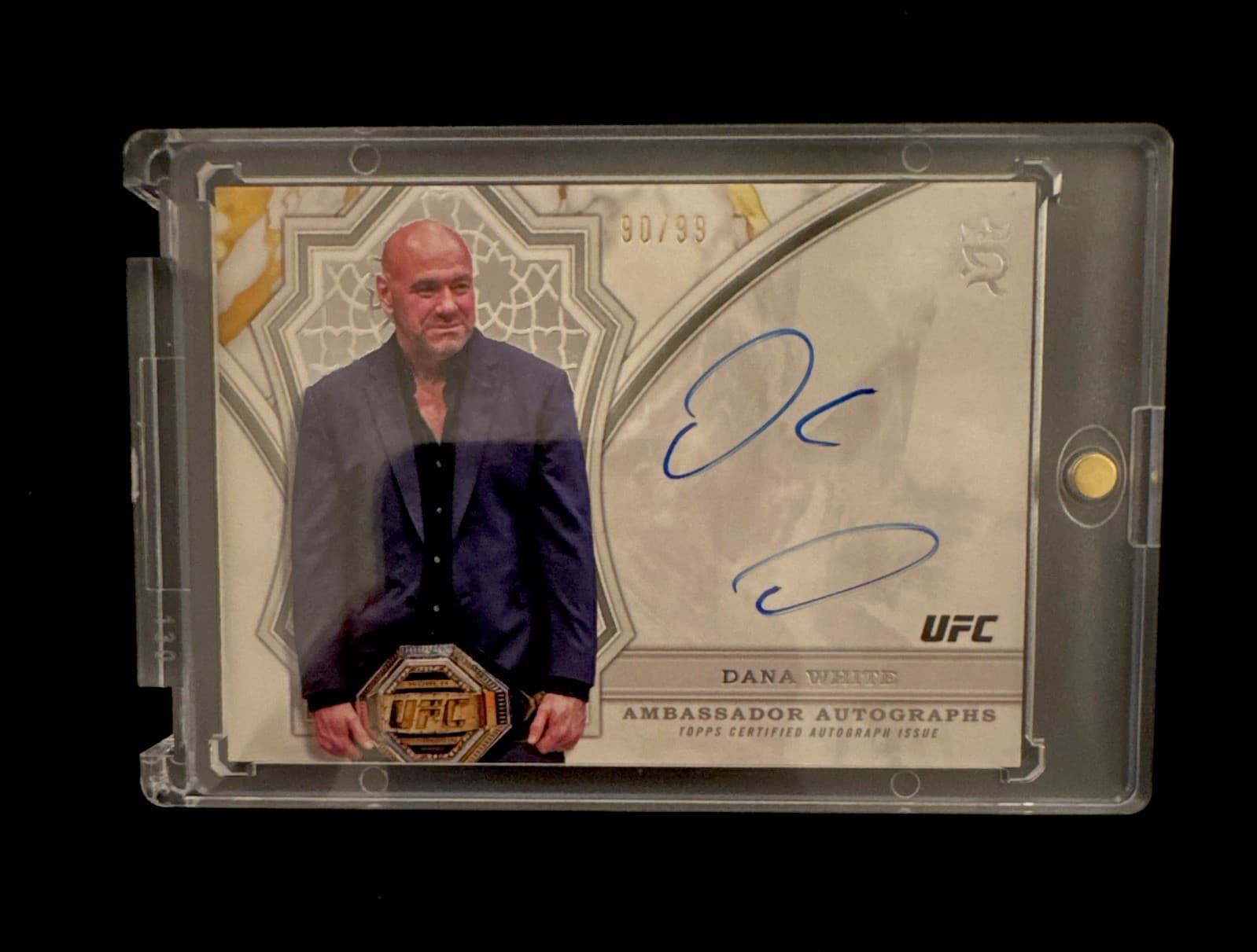 Topps 2024 Royalty UFC Dana White Ambassador Autographs AA-DWE Auto /99