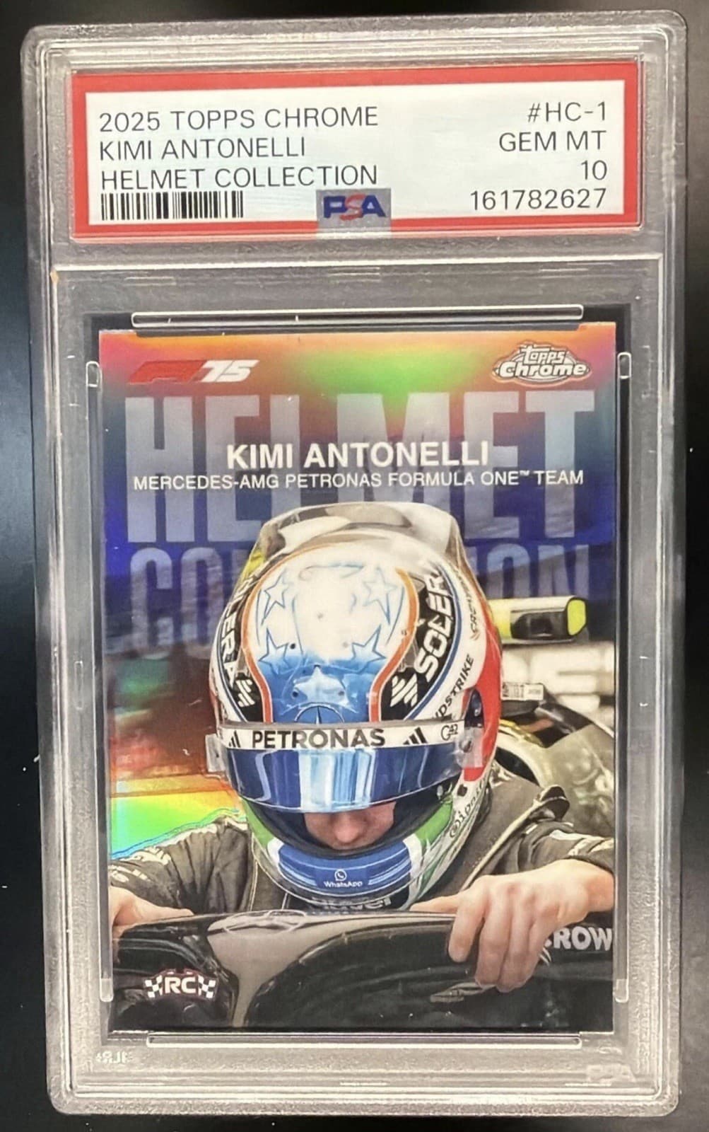 2025 Topps Chrome Formula 1 - PSA 10 Helmet Collection Kimi Antonelli #HC-1 (RC)