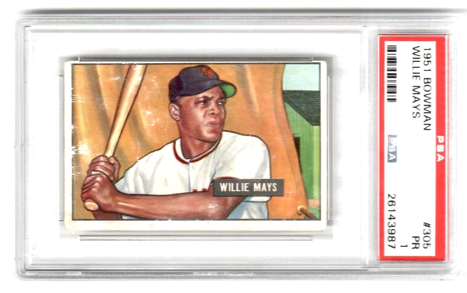 Willie Mays 1951 Bowman #305 Rookie Psa 1 PR New York Giants