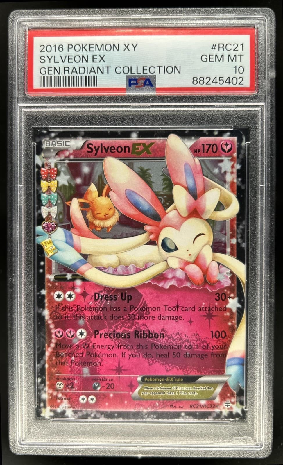 2016 Pokemon Generations Sylveon Holo #RC21/RC32 PSA 10 GEM MINT