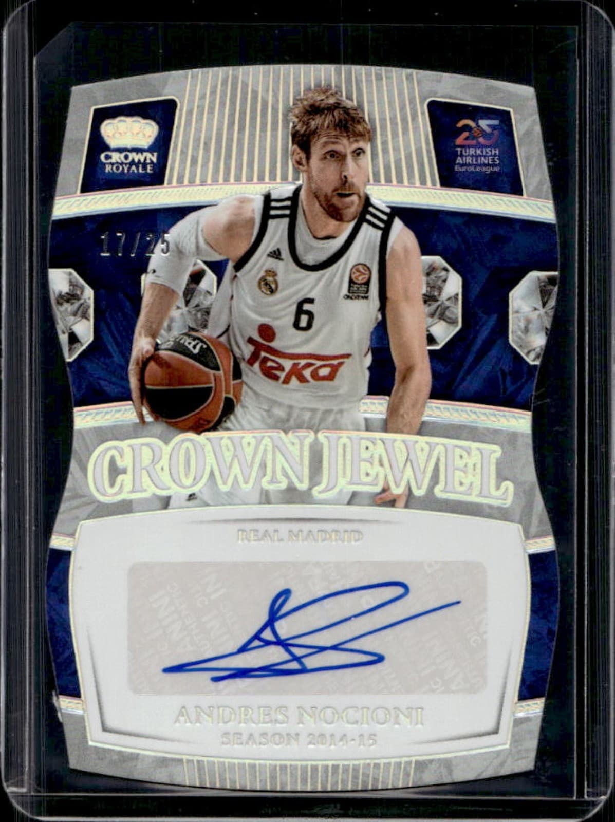 2024 Panini Crown Royale EuroLeague Andres Nocioni Jewel Auto #/25