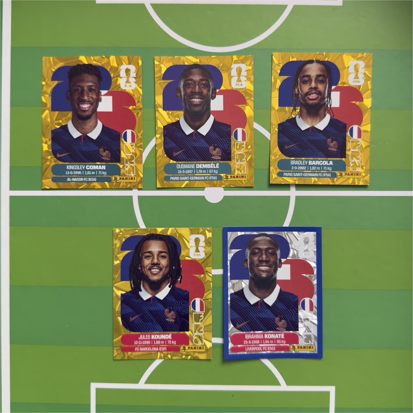 Panini FIFA World Cup 2026 Soccer Trading Card Lot of 5 FRANCE