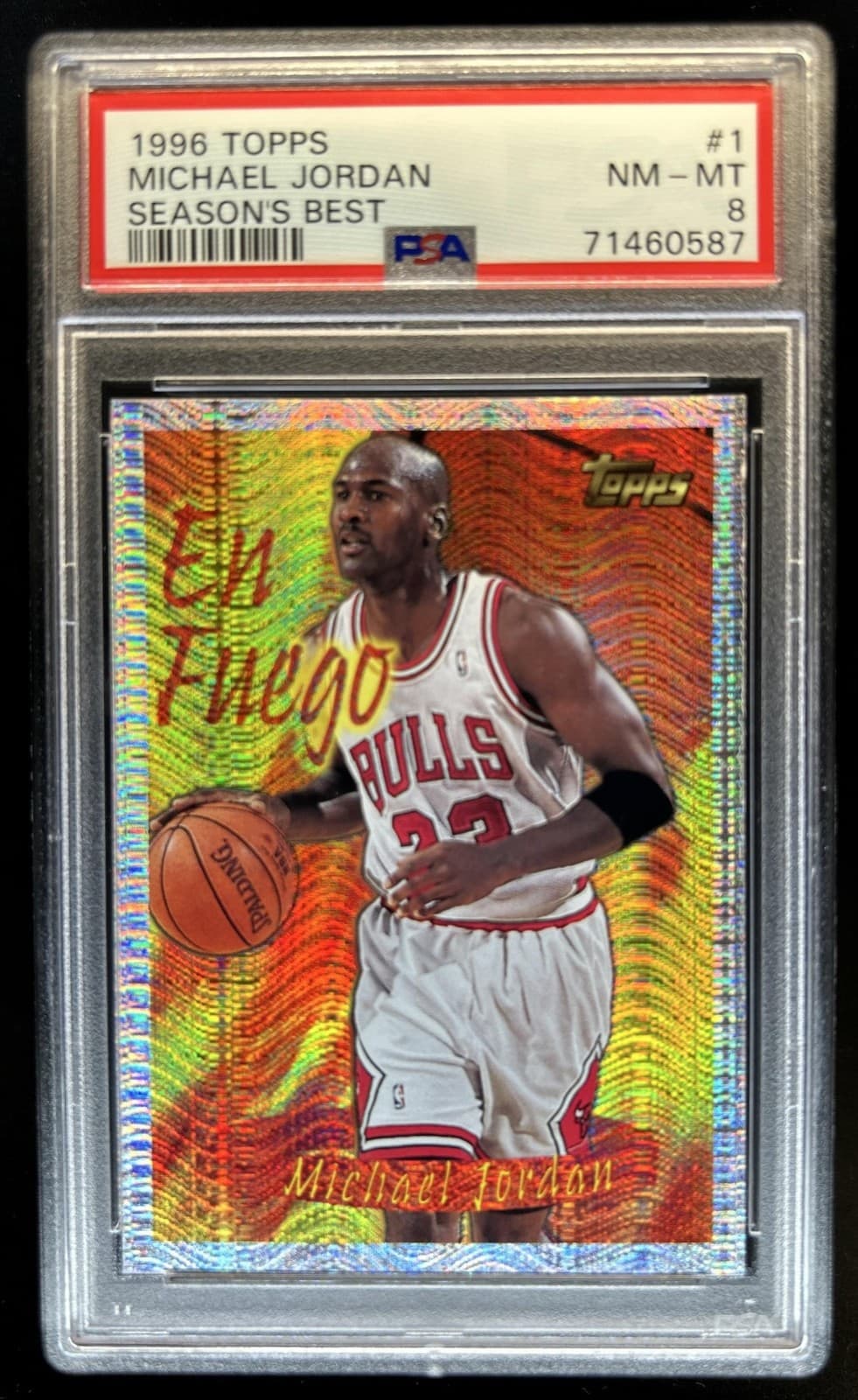 1996-97 Topps Michael Jordan Season's Best #1 Bulls PSA 8