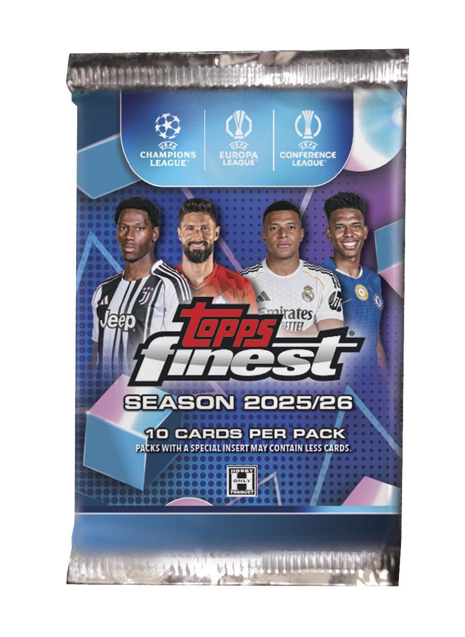 2025/26 TOPPS UEFA CLUB COMPETITIONS FINEST SOCCER HOBBY PACK