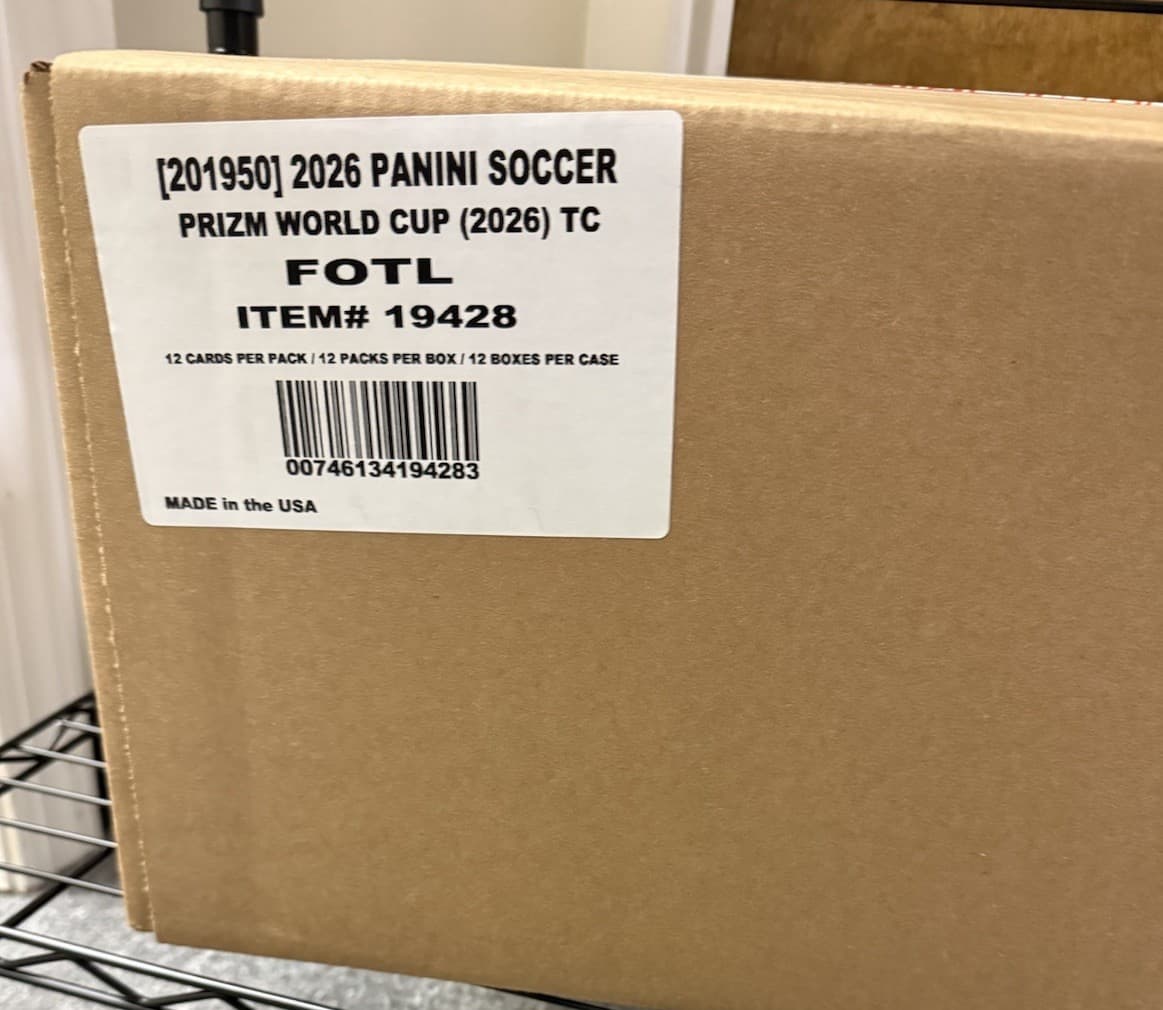 2026 PANINI PRIZM WORLD CUP SOCCER 1ST OFF THE LINE FOTL HOBBY 12 BOX CASE