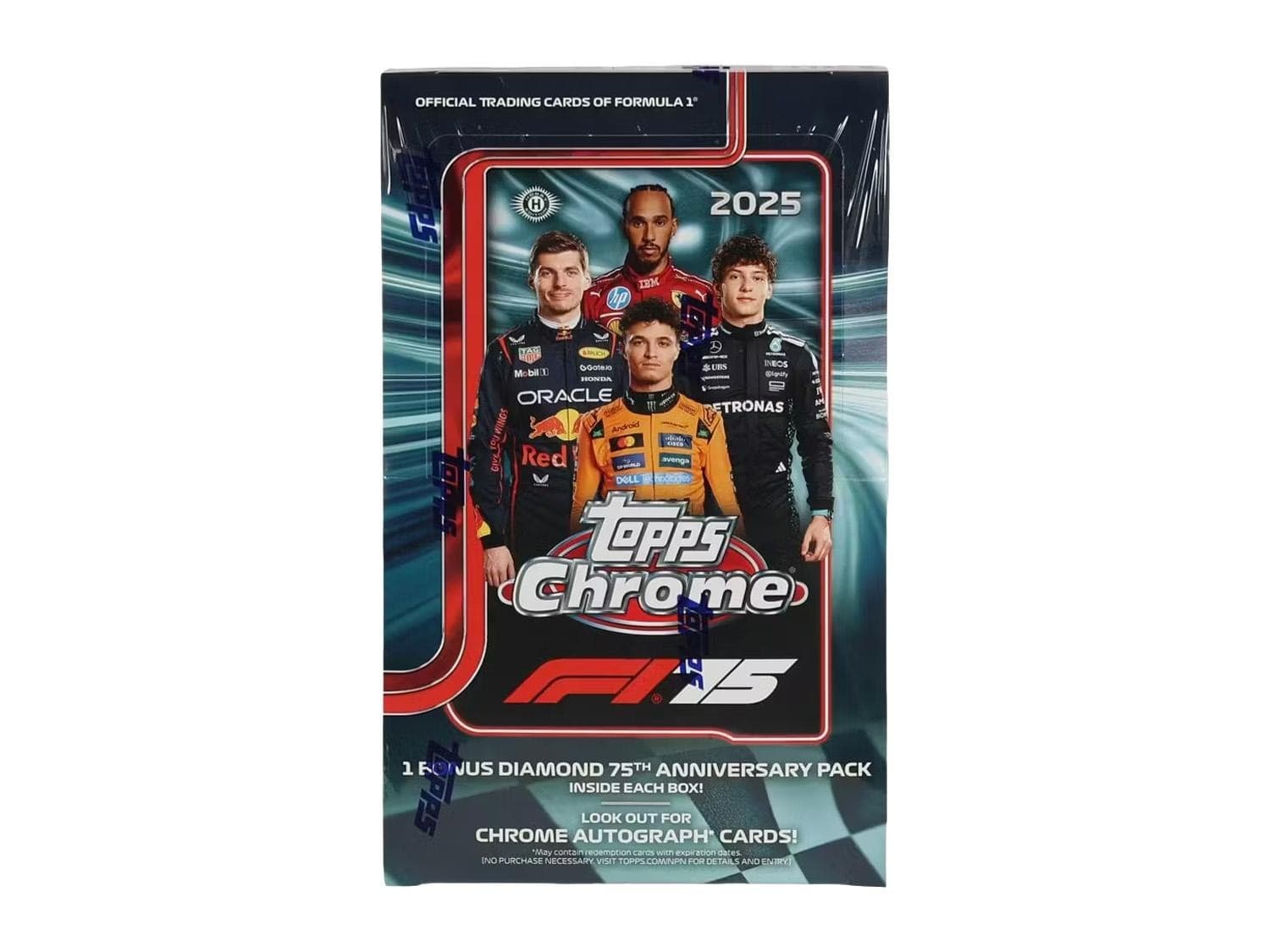 2025 TOPPS CHROME F1 FORMULA 1 HOBBY BOX