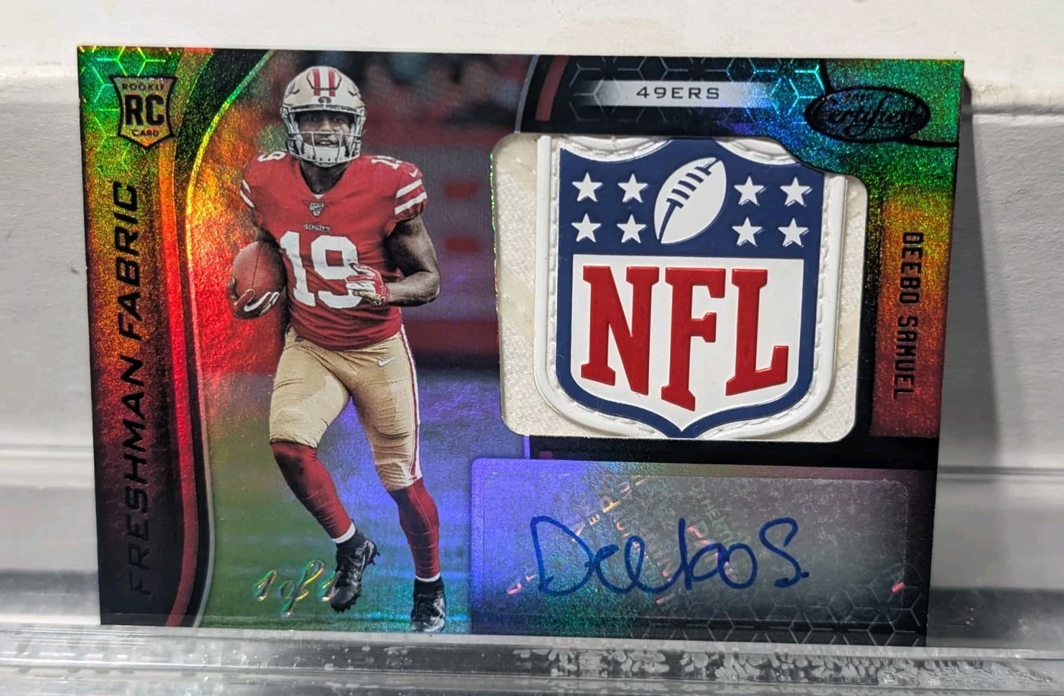  2019 Panini DEEBO SAMUEL Rookie  1/1 NFL Shield Auto  San Francisco  49ers RC