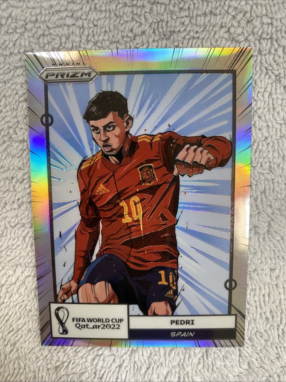2022 Prizm FIFA World Cup #18 Pedri Manga Case Hit SSP First Manga Spain 🔥