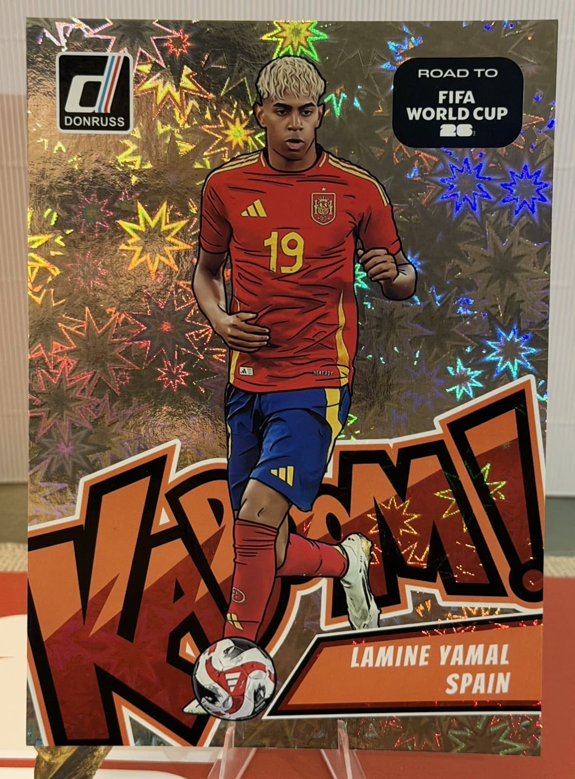 2025-26 Panini Donruss FIFA World Cup - Oversized Jumbo Kaboom! Lamine Yamal #12