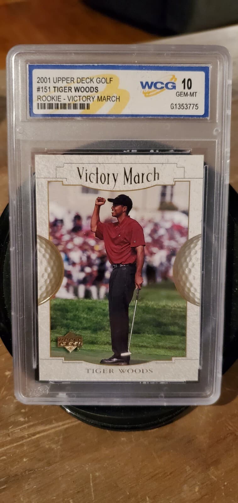 2001 Upper Deck Golf Victory March #151 Tiger Woods RC Rookie GEM MINT 10