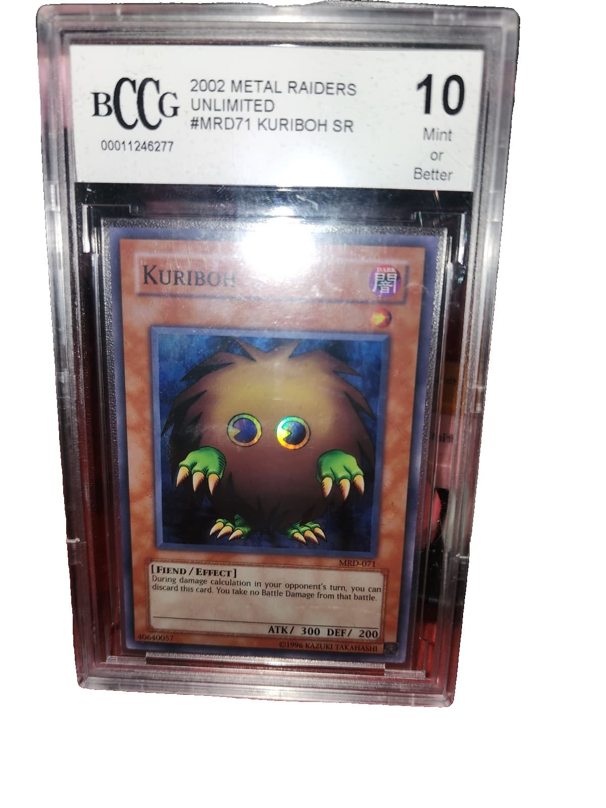 yugioh #mrd71 kuriboh sr beckett graded