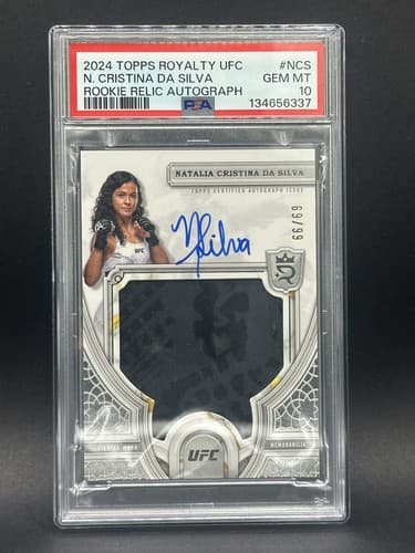 2024 Topps Royalty UFC Natalia Cristina Da Silva True RPA 69/99 PSA 10 GEM POP 1