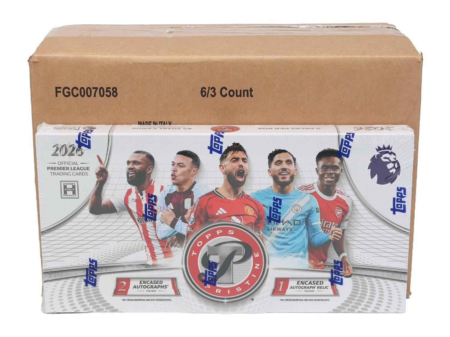 2026 Topps Pristine Premier League Epl Soccer Hobby 6-Box Case