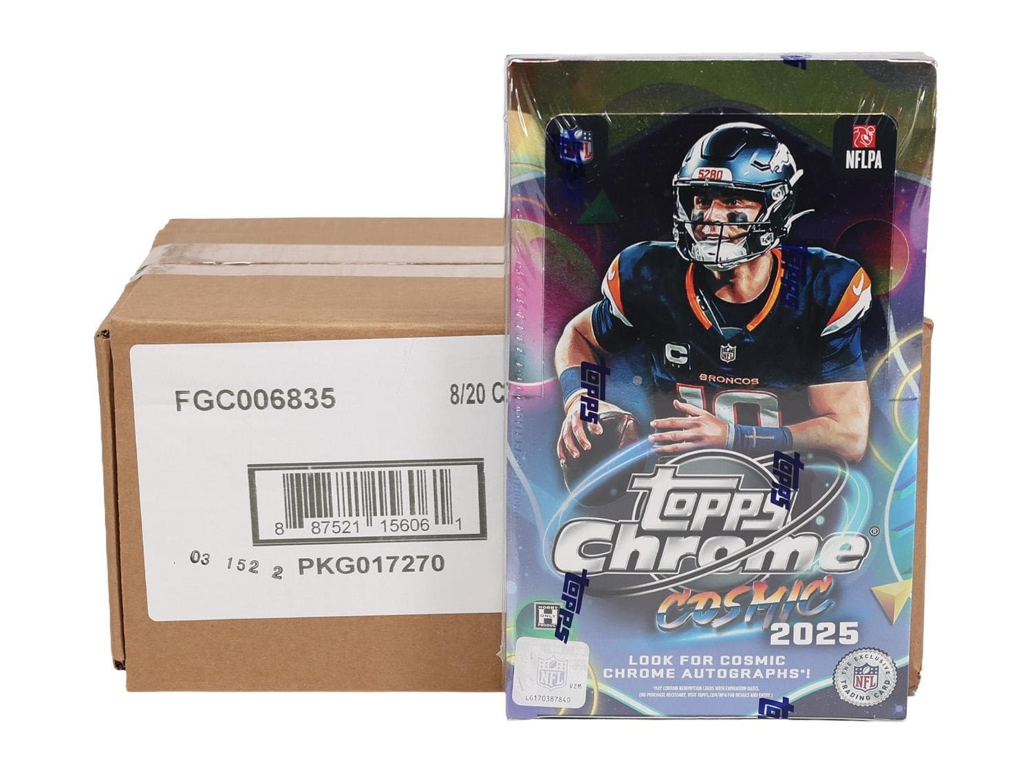 2025 TOPPS COSMIC CHROME FOOTBALL HOBBY 8-BOX CASE