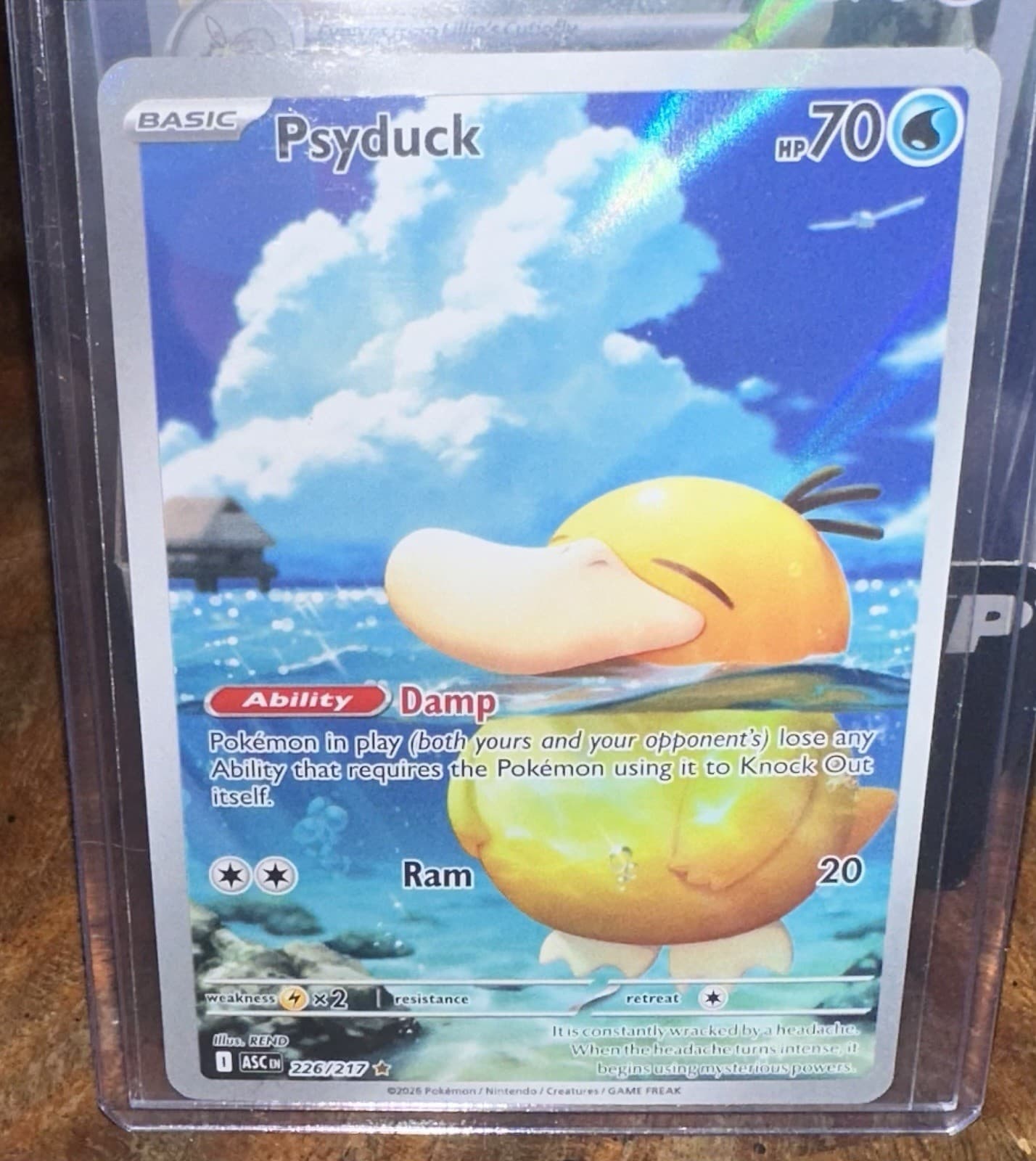 Psyduck Ascended Hero’s IR 226/217 NM Pokemon TCG Card English