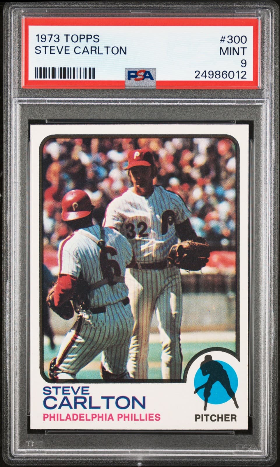 1973 TOPPS #300 STEVE CARLTON PSA 9