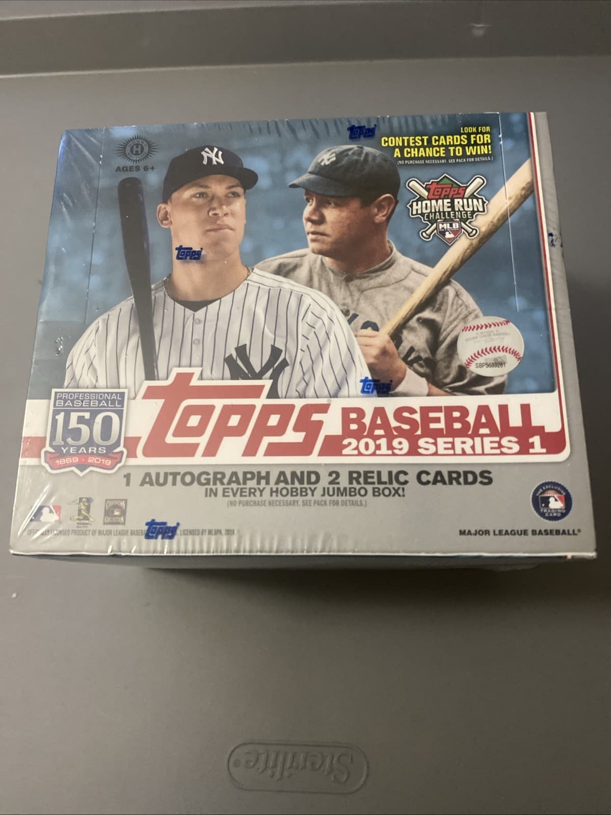 2019 Topps Series 1 Baseball HUGE Factory Sealed HOBBY JUMBO Box-3 AUTO/RELIC