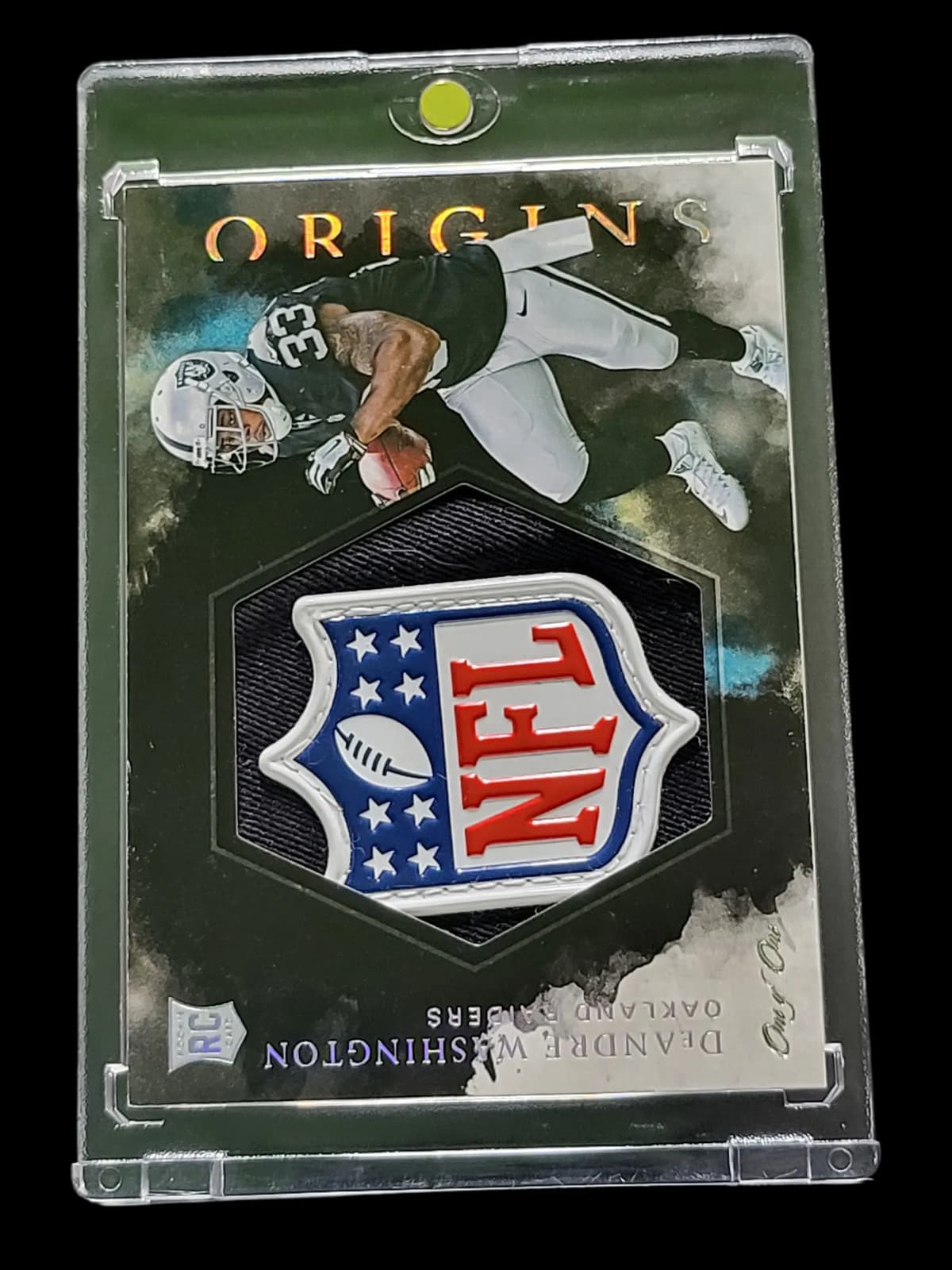 2016 Panini DeAndre Washington #RJJ-DW One of One Player-Worn Shield Patch RC