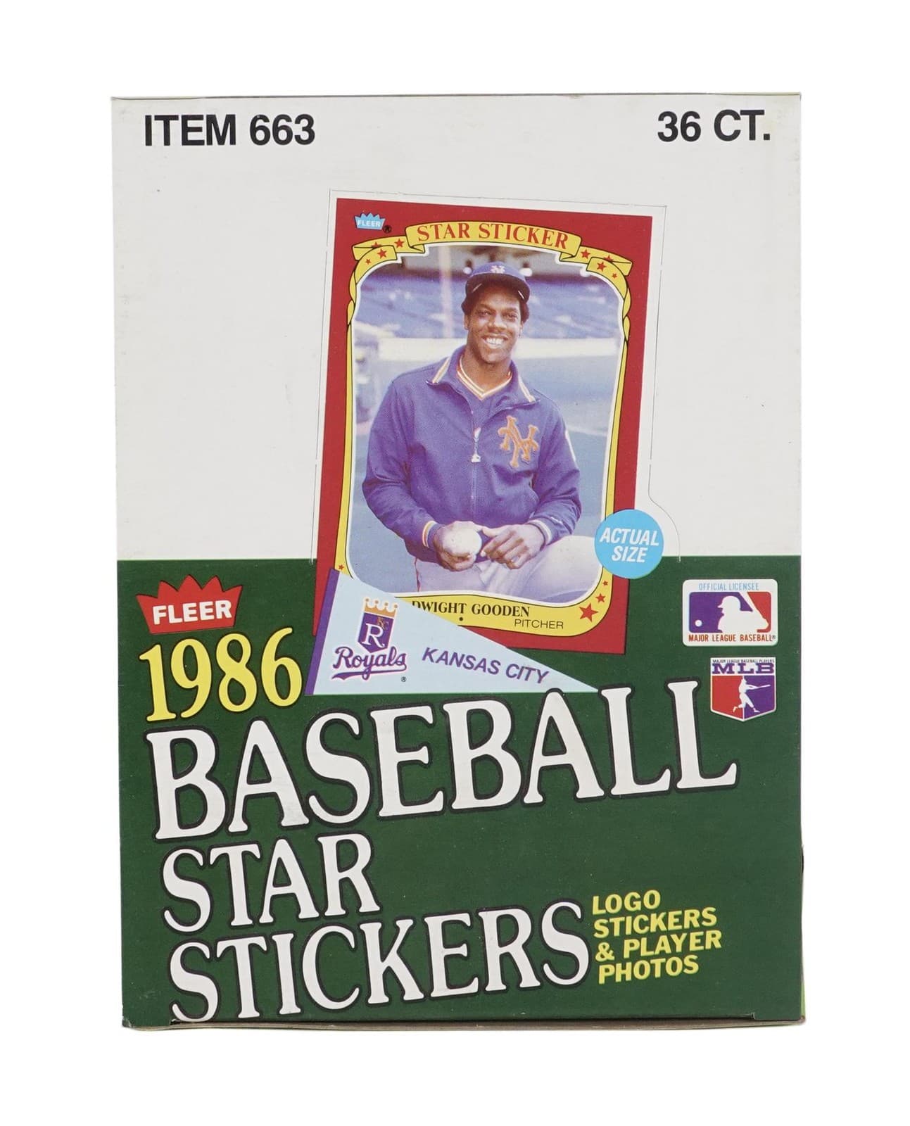 1986 Fleer Baseball Star Stickers Wax Box