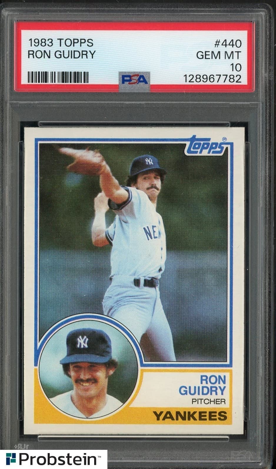 1983 Topps #440 Ron Guidry New York Yankees PSA 10 GEM MINT