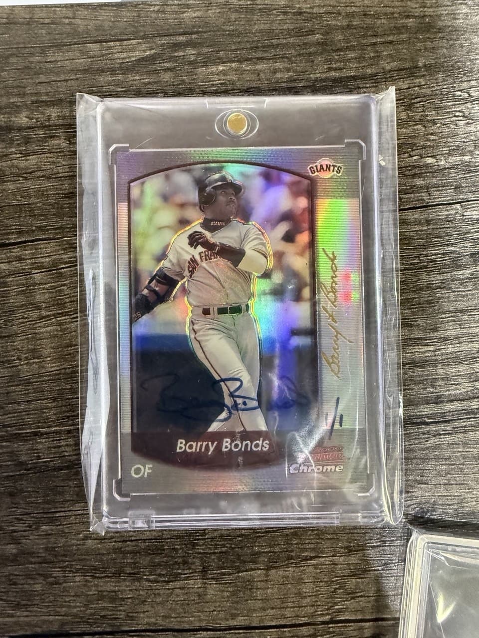 2000 Bowman Chrome Barry Bonds Auto 1/1 SF Giants #11