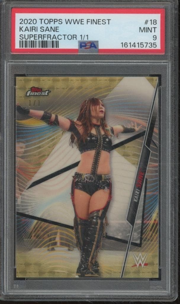 2020 Topps WWE Finest KAIRI SANE #18 SUPERFRACTOR Refractor 1/1 SSP PSA 9 MT8