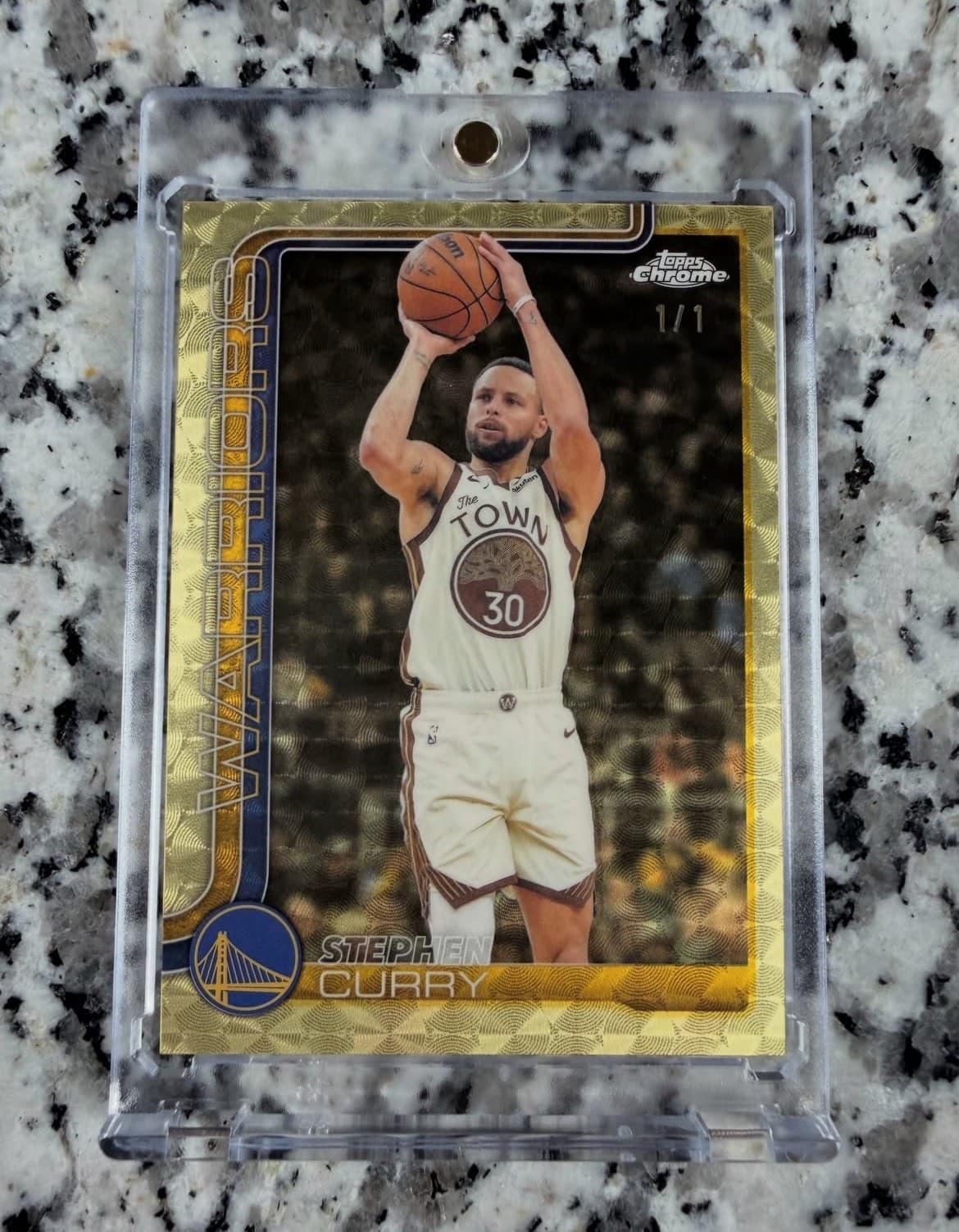 Topps Chrome Stephen Curry Golden State Warriors #14 Superfractor 1/1