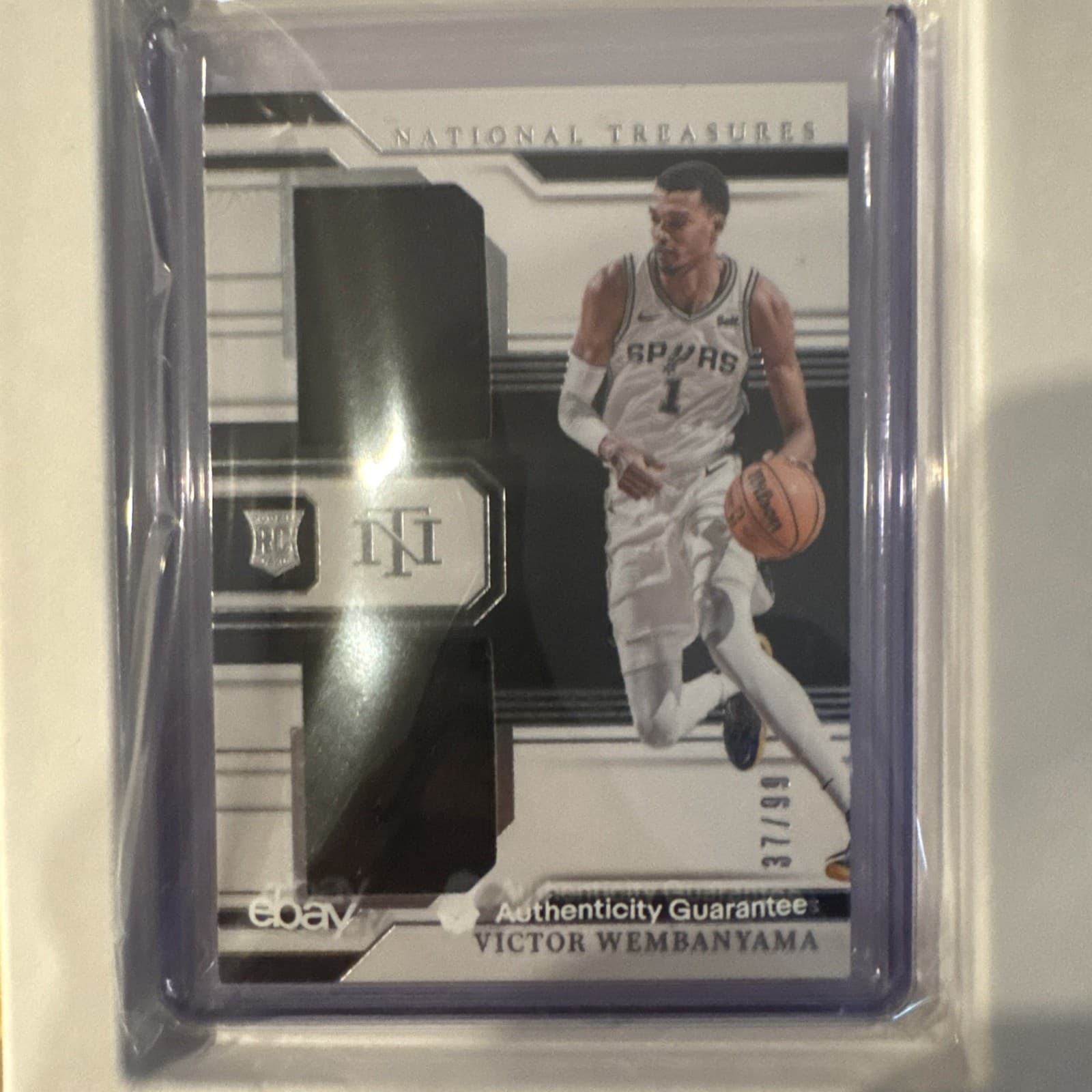 2023 National Treasures Victor Wembanyama RC Rookie Dual Patch INT  /99 RD-VIC