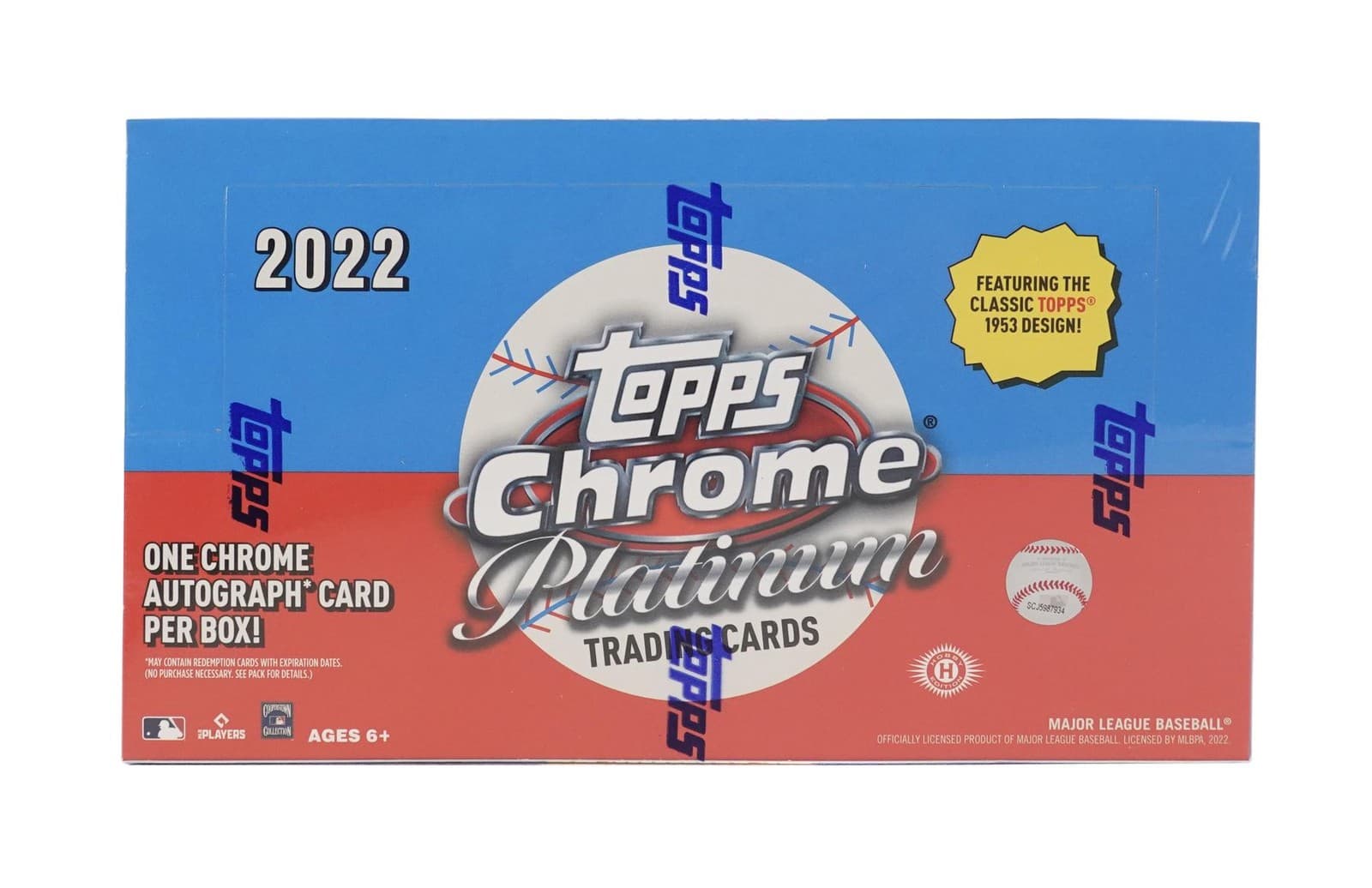 2022 TOPPS CHROME PLATINUM ANNIVERSARY BASEBALL HOBBY BOX