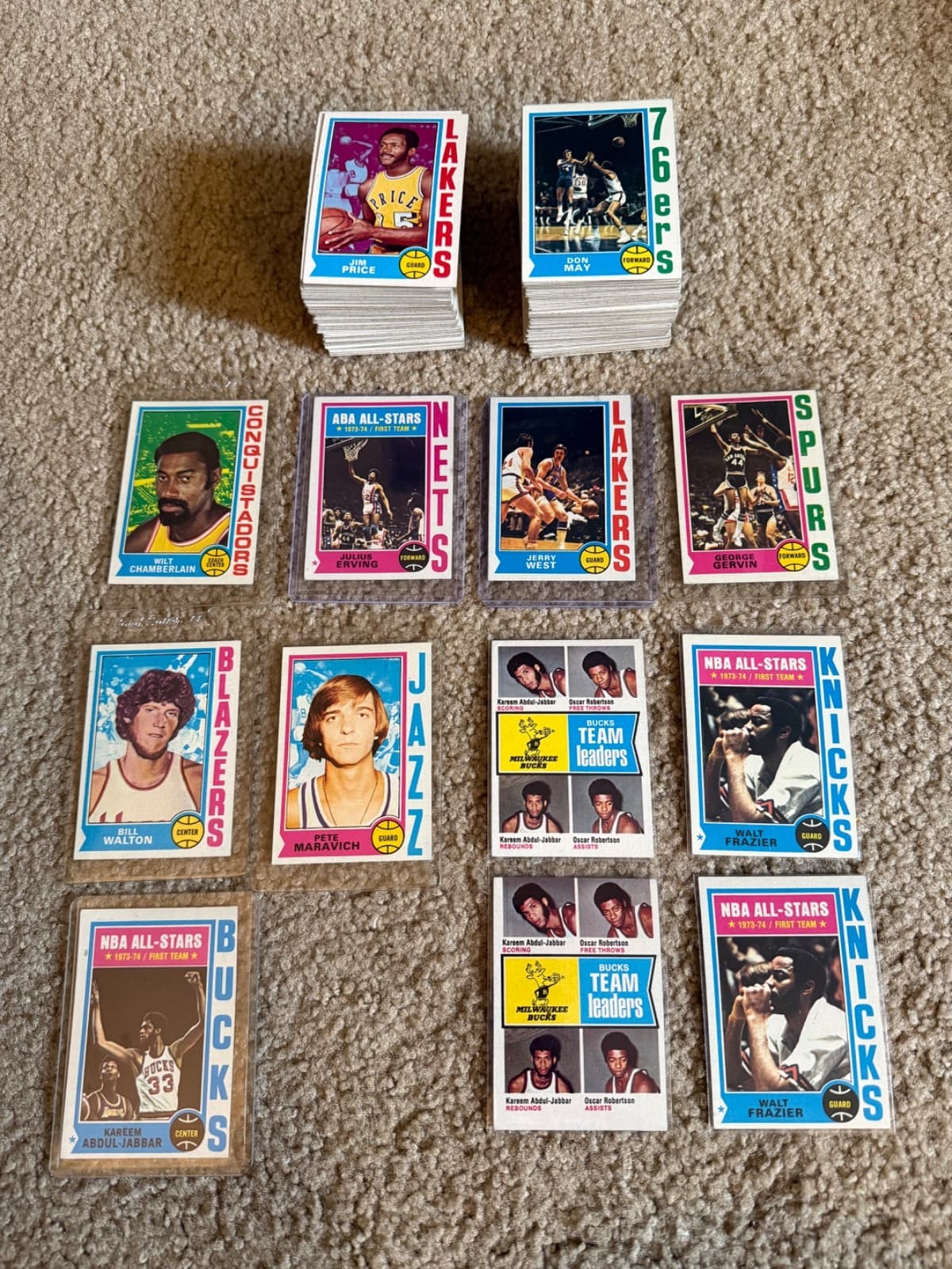 1974-75 Topps Basketball Complete Set - High Grade EX-NM +Extras