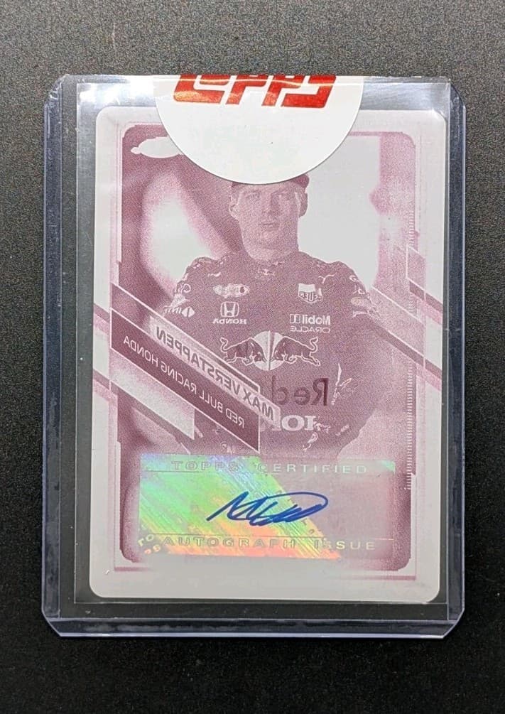 2021 Topps Chrome Formula 1 - MAX VERSTAPPEN - Portrait Printing Plate AUTO 1/1