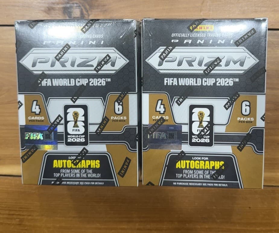 2026 Panini Prizm FIFA World Cup 2026 Hobby Blaster Box LOT X 2 🔥 Sealed