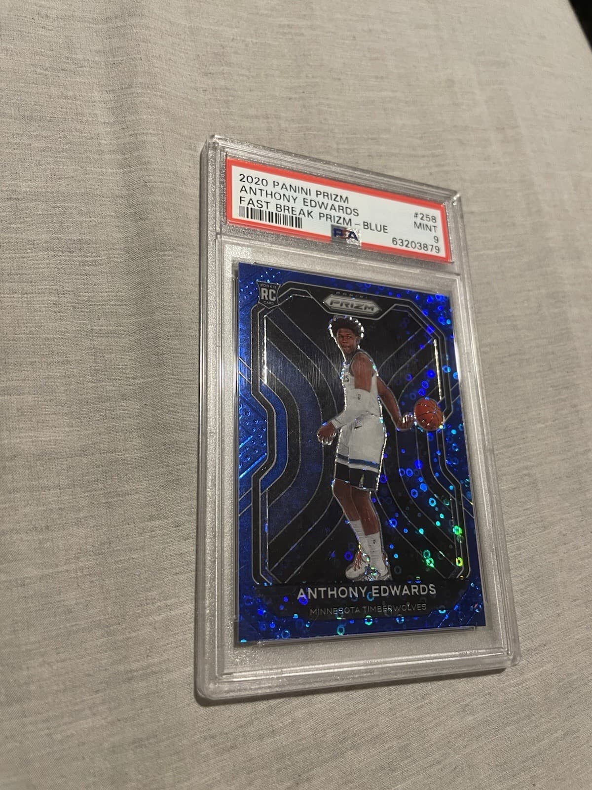 ANTHONY EDWARDS BLUE DISCO PRIZM ROOKIE /175 COLOR MATCH! WOW 🤩 GRAIL! 💎...