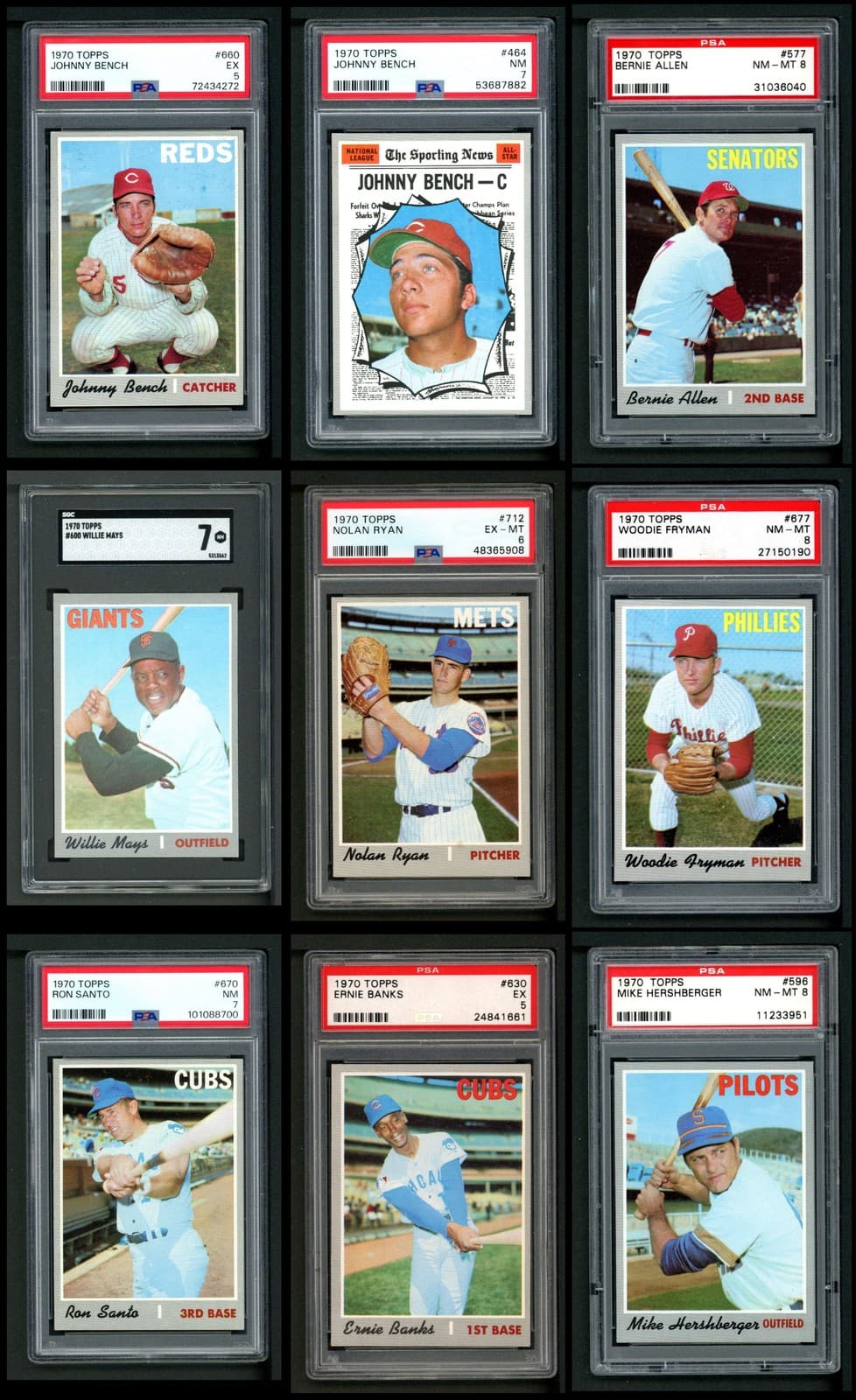 1970 Topps Baseball Complete Set 7.5 - NM+ 7305707