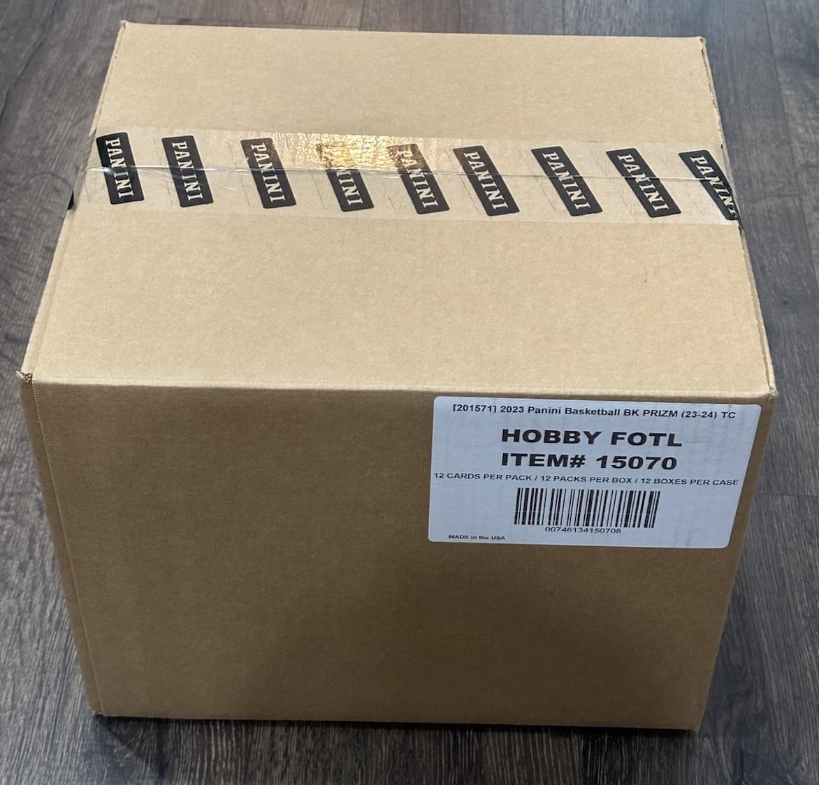 2023/24 Panini Prizm Basketball Factory Sealed Hobby FOTL 12 Box Case Wemby RCs