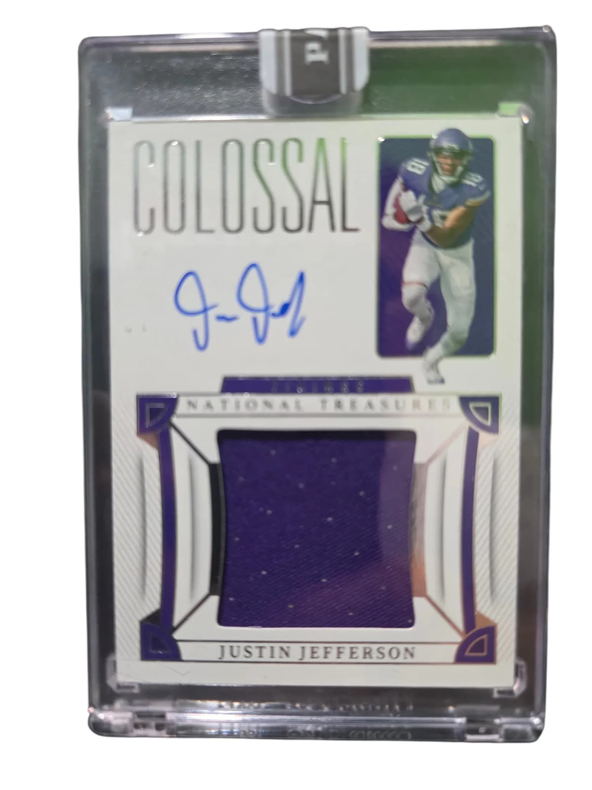 2025 Panini National Treasures Justin Jefferson #CS-JJE Patch 1/1
