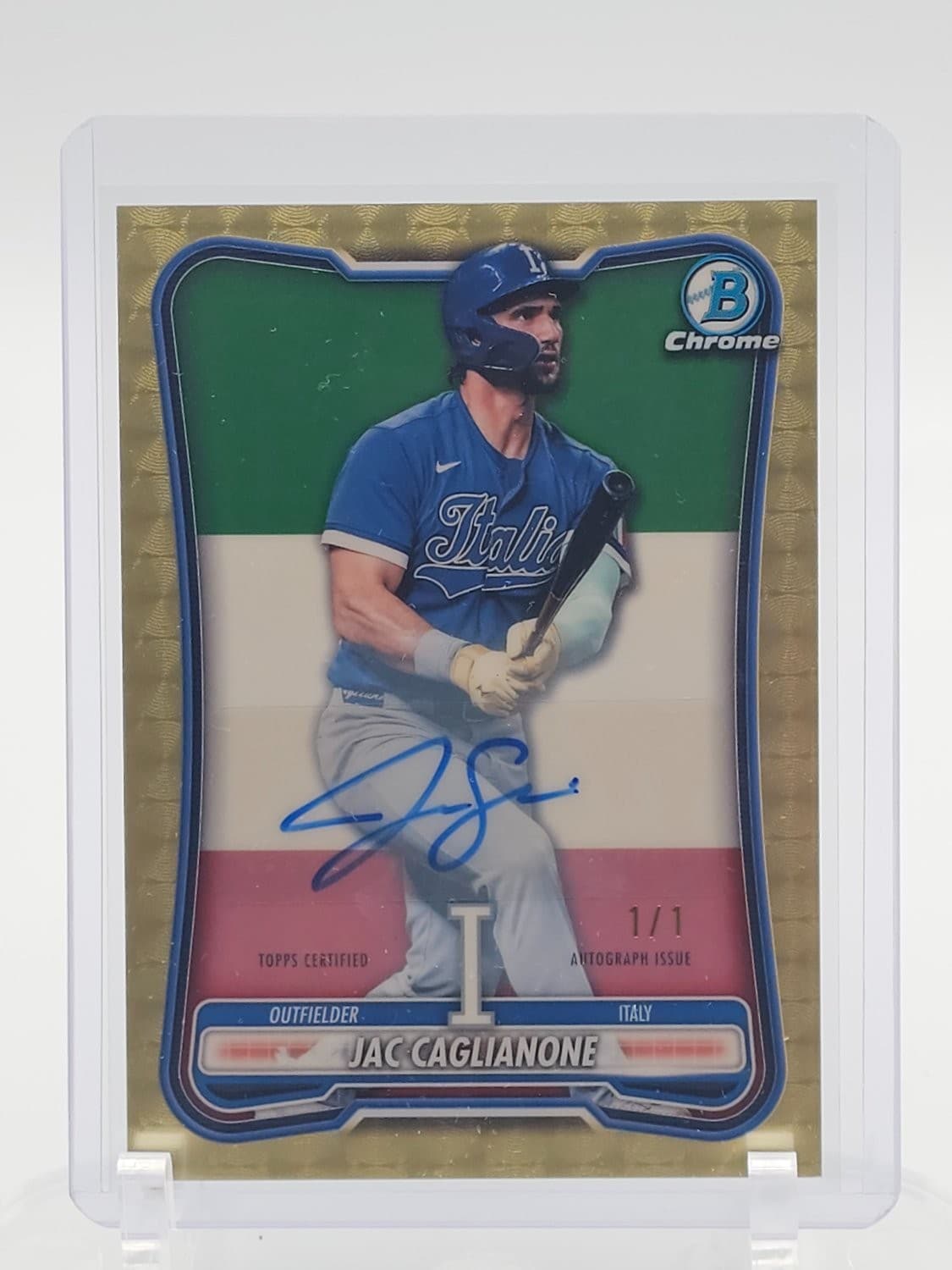 Jac Caglianone 2026 Bowman Chrome Wbc Flag Variation Superfractor Auto 1/1 Q1816
