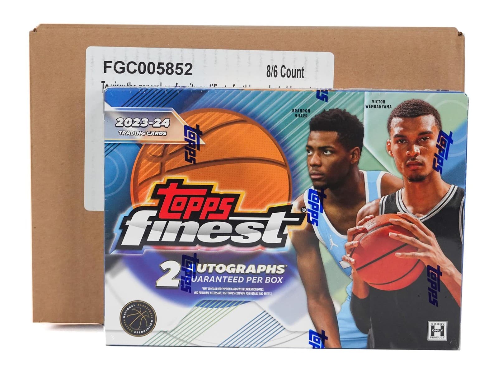 2023/24 TOPPS FINEST BASKETBALL HOBBY 8-BOX CASE