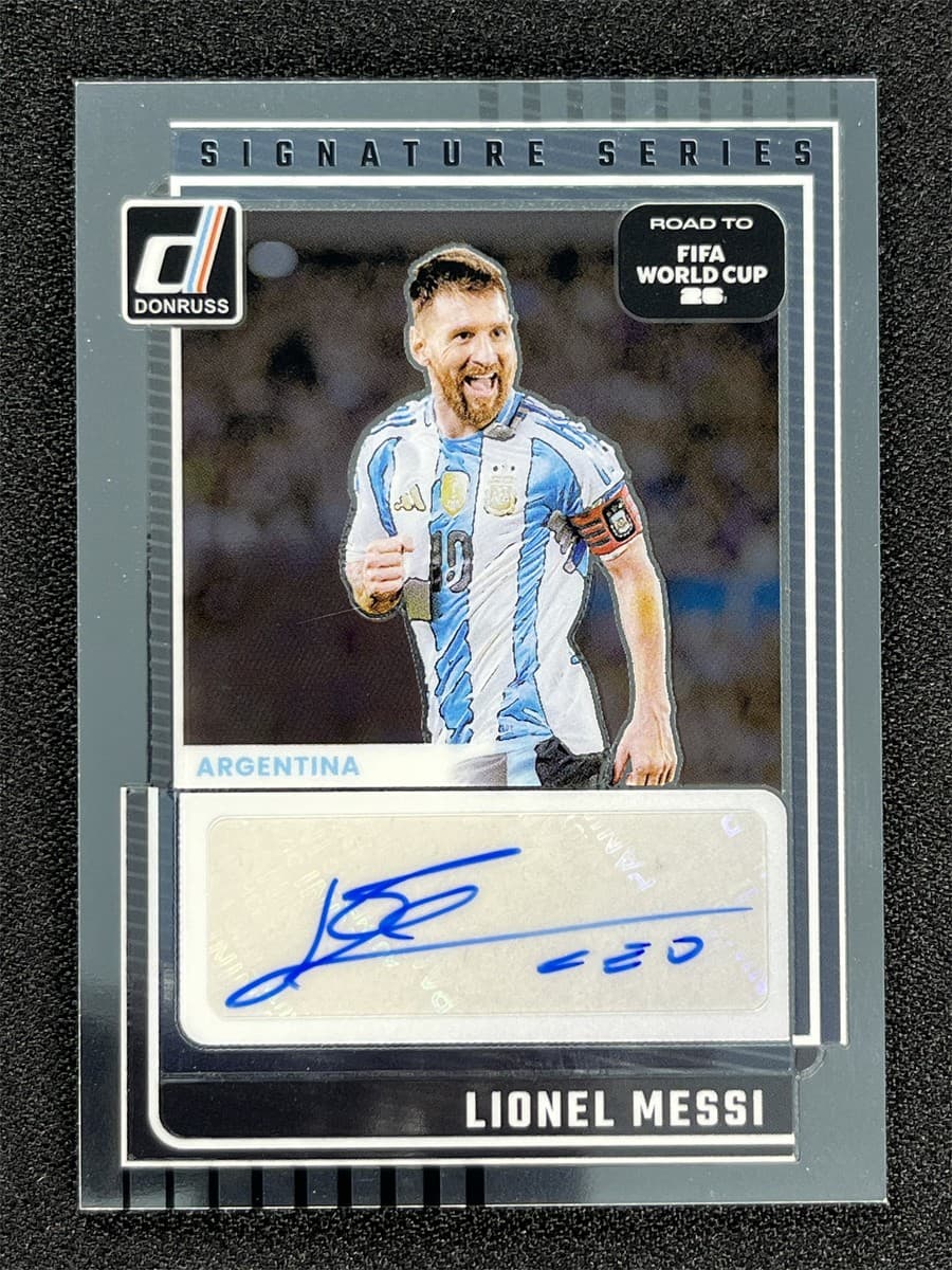 2025-26 Panini Donruss FIFA World Cup Lionel Messi Signature Series Auto &05141
