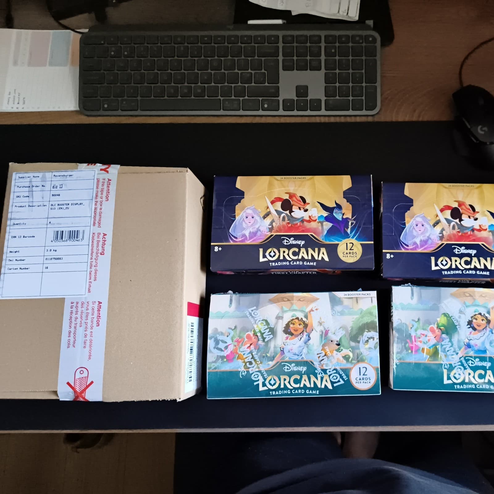 Disney Lorcana sealed Booster Box bundle with sealed case attack of the vines 