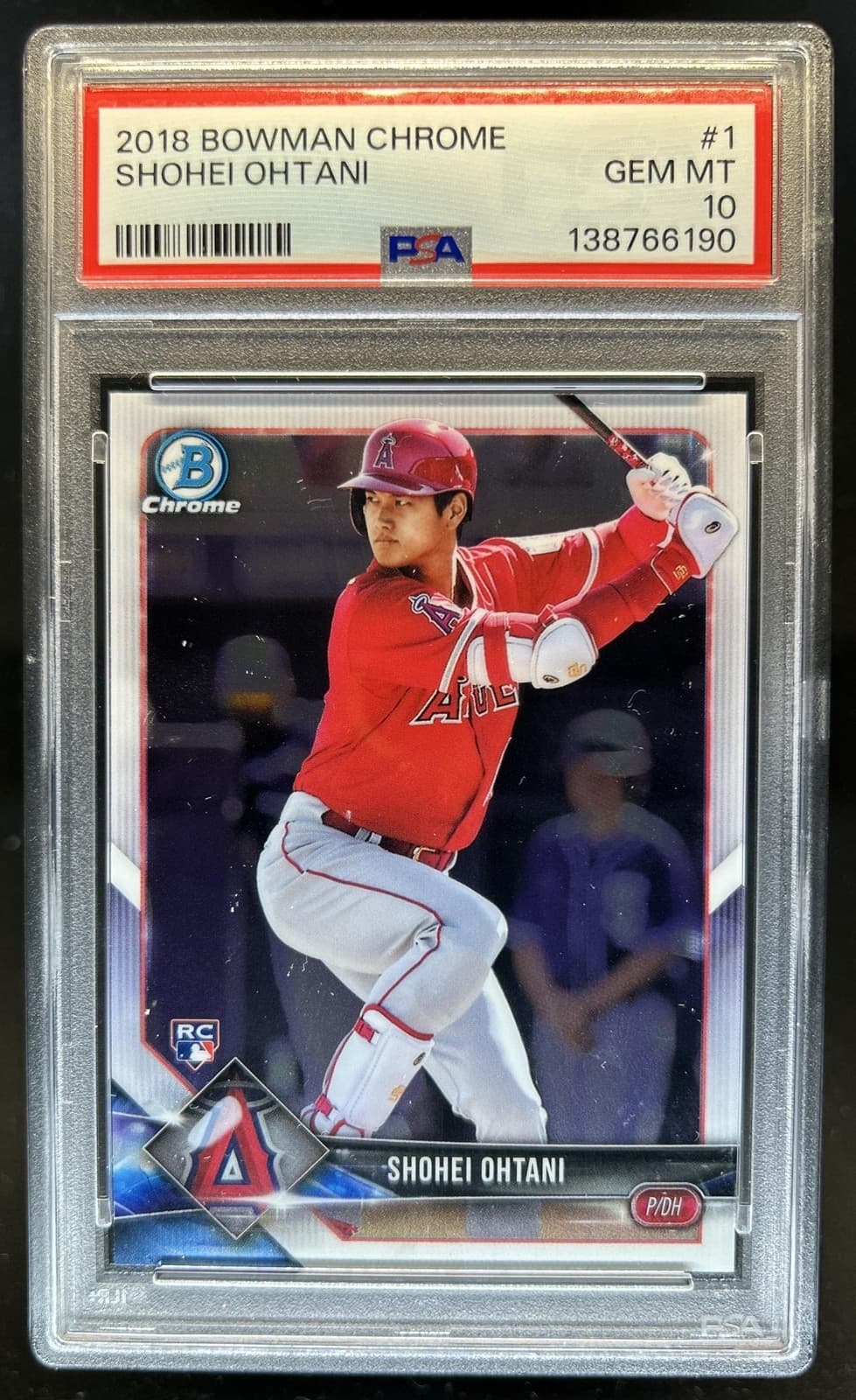 2018 Bowman Chrome Shohei Ohtani RC Rookie #1 Angels PSA 10 GEM MINT