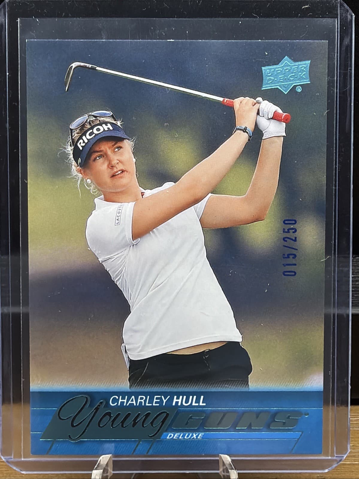 Charley Hull 2026 Upper Deck Golf Retro Young Guns Deluxe Parallel /250 #135