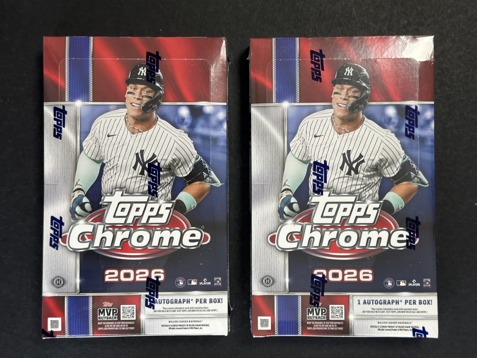 LOT of (2) 2026 Topps Chrome Baseball Hobby Boxes Sealed Shohei Ohtani